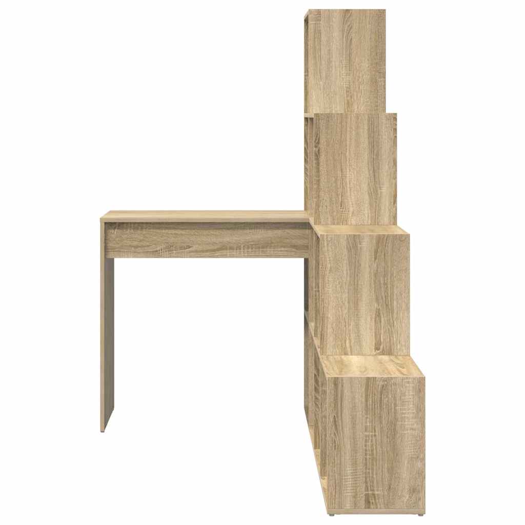 Sarokíróasztal Sonoma tölgy 101,5 x 149,5 x 149,5 cm Szerelt Fa