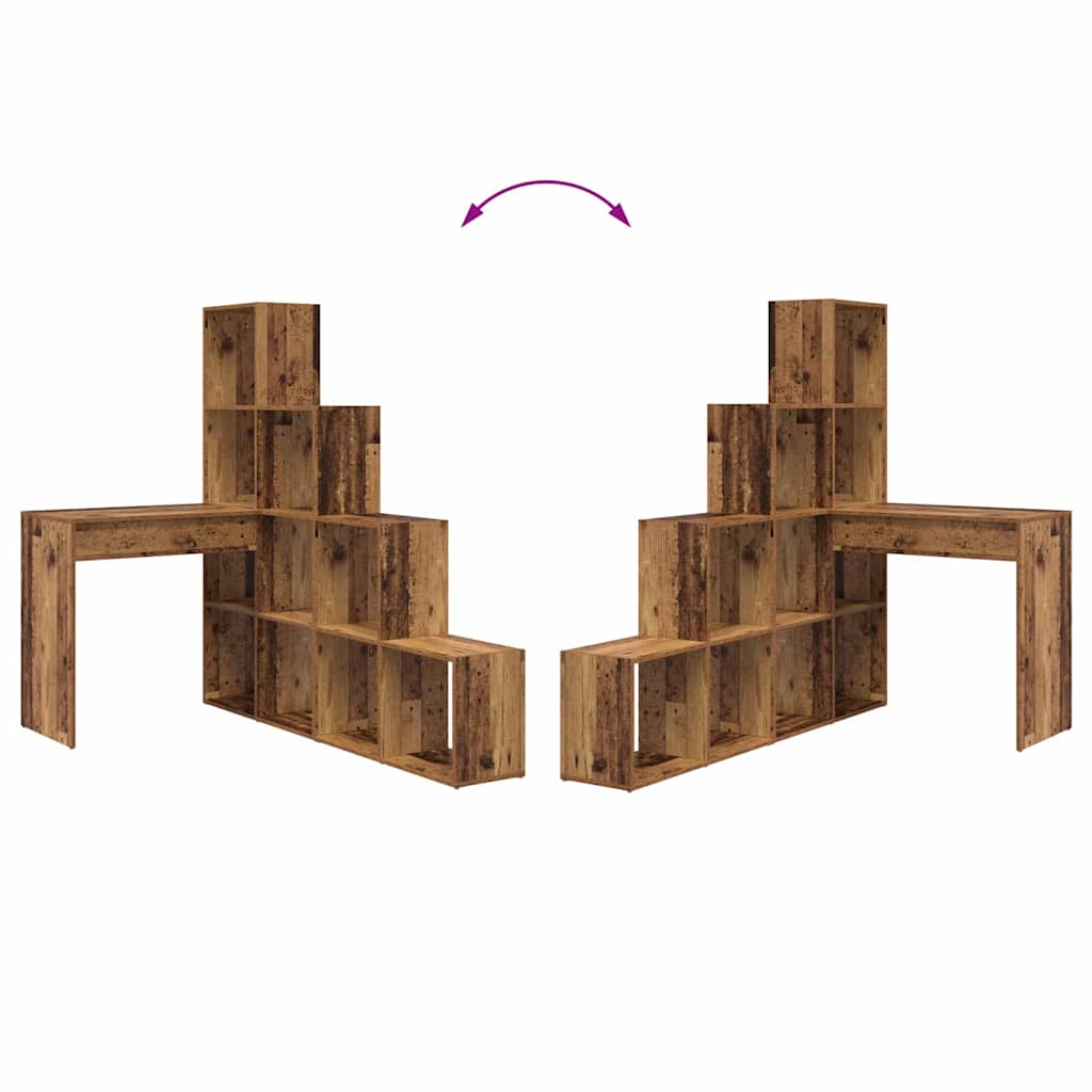 Sarokíróasztal Öreg fa 101,5 x 149,5 x 149,5 cm Faanyag