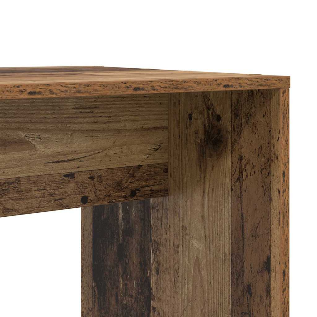 Asztal polcokkal tárolóval Öreg fa 138,5 x 55 x 143 cm Faanyag