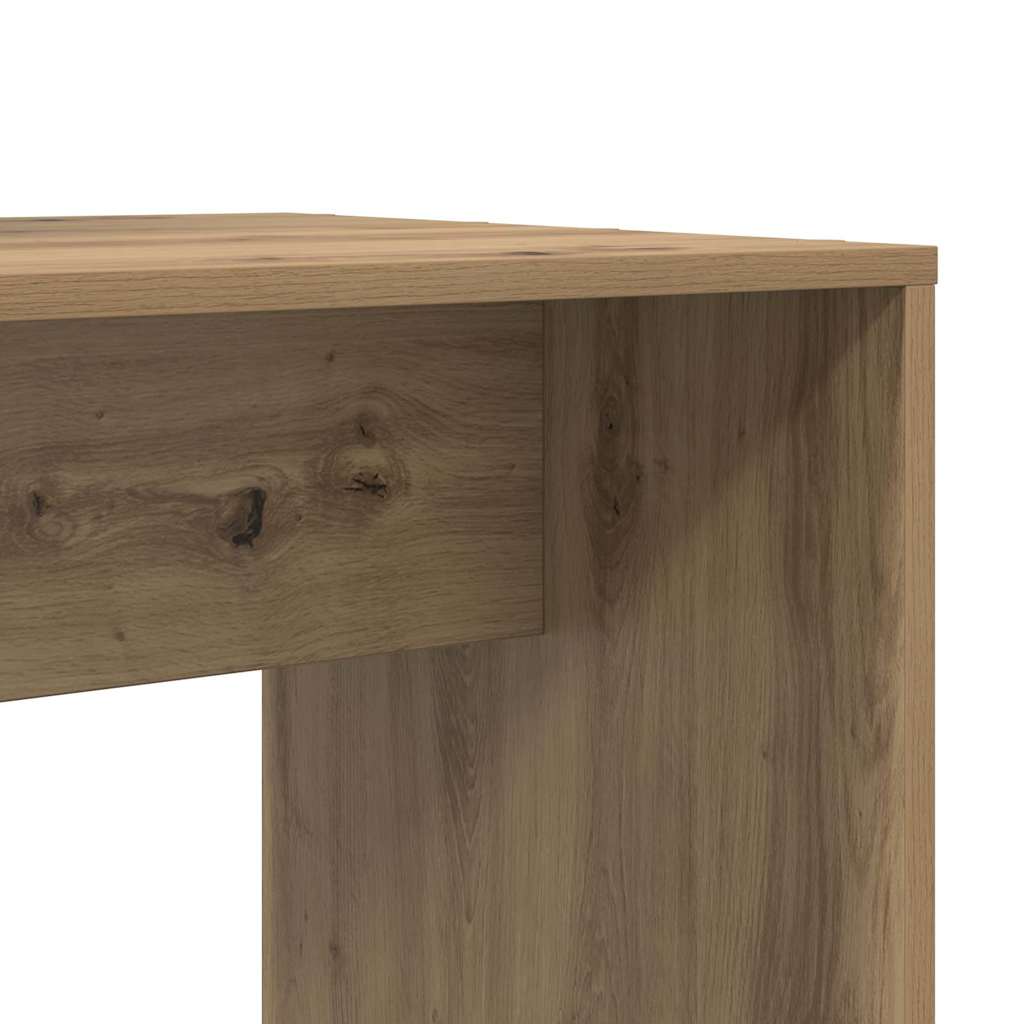 Asztal polcokkal Artisan tölgy 138,5 x 55 x 143 cm Szerelt Fa