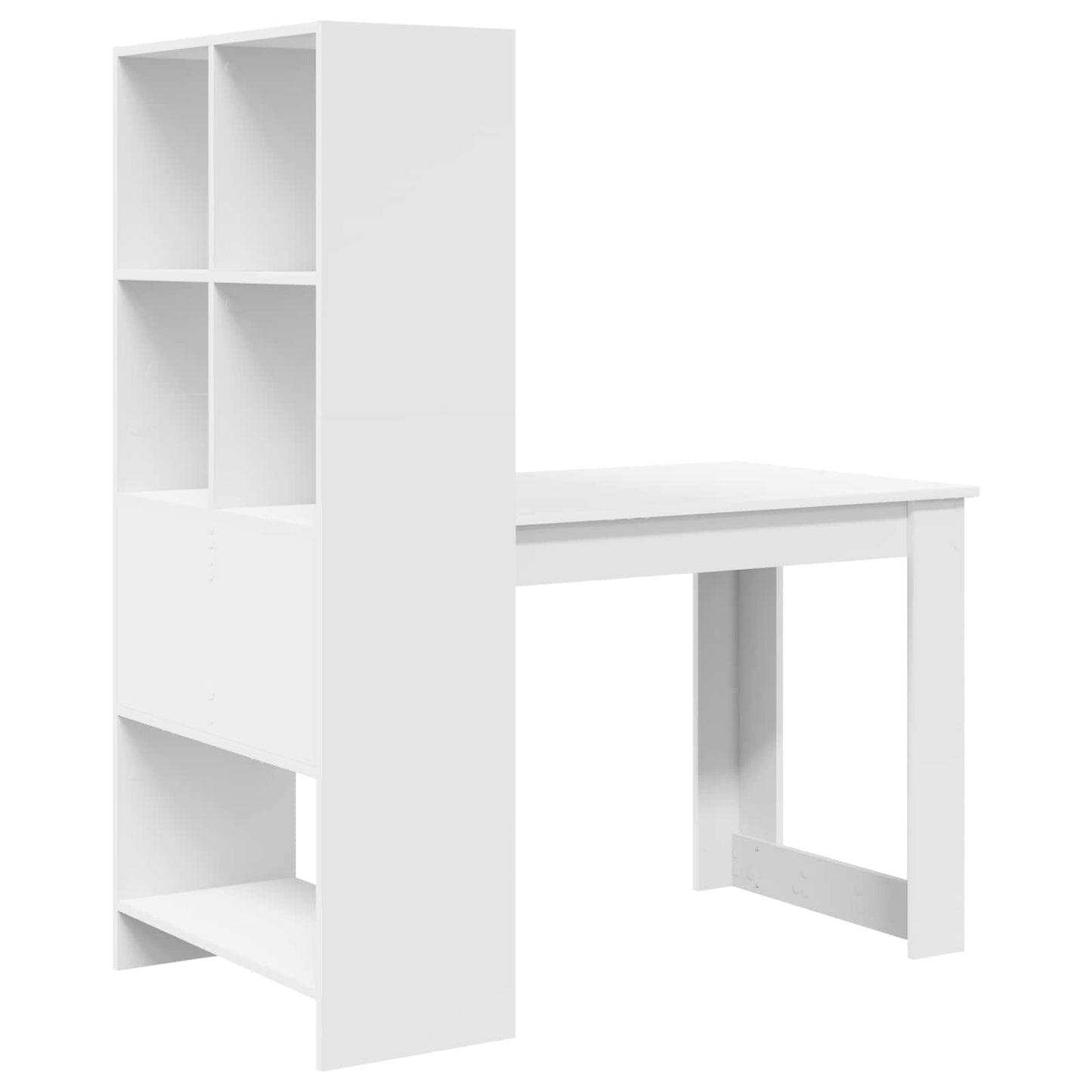 Asztal Fehér Szerelt Fa 122 x 67 x 145 cm