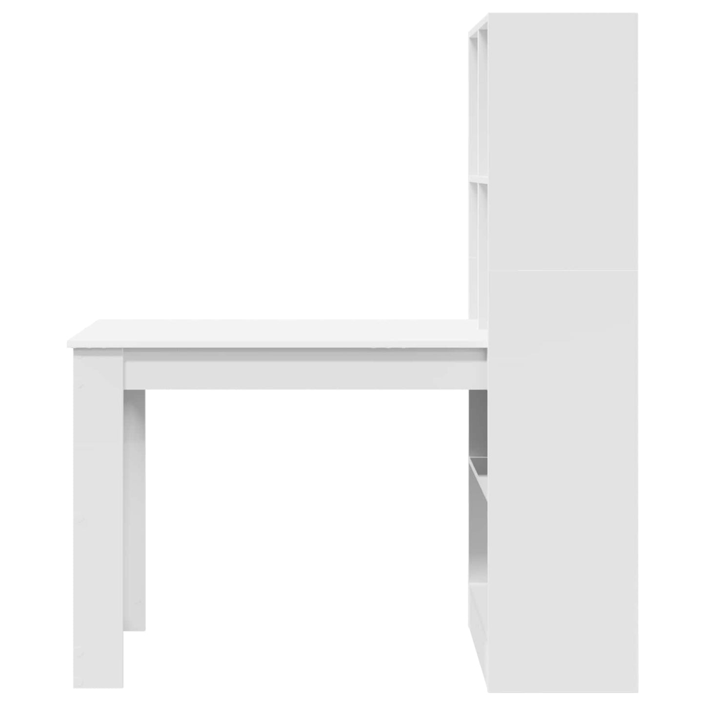 Asztal Fehér Szerelt Fa 122 x 67 x 145 cm
