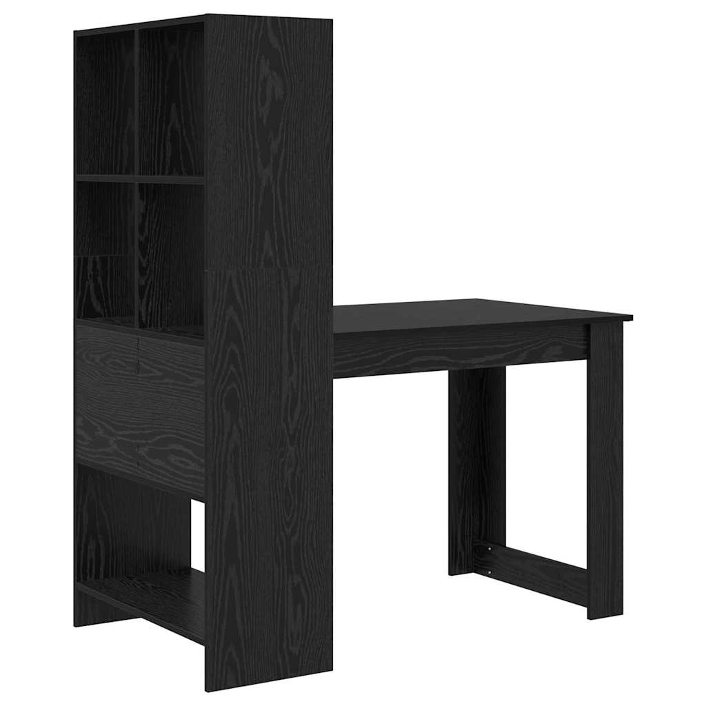 Asztal Fekete tölgy Szerelt Fa 122 x 67 x 145 cm