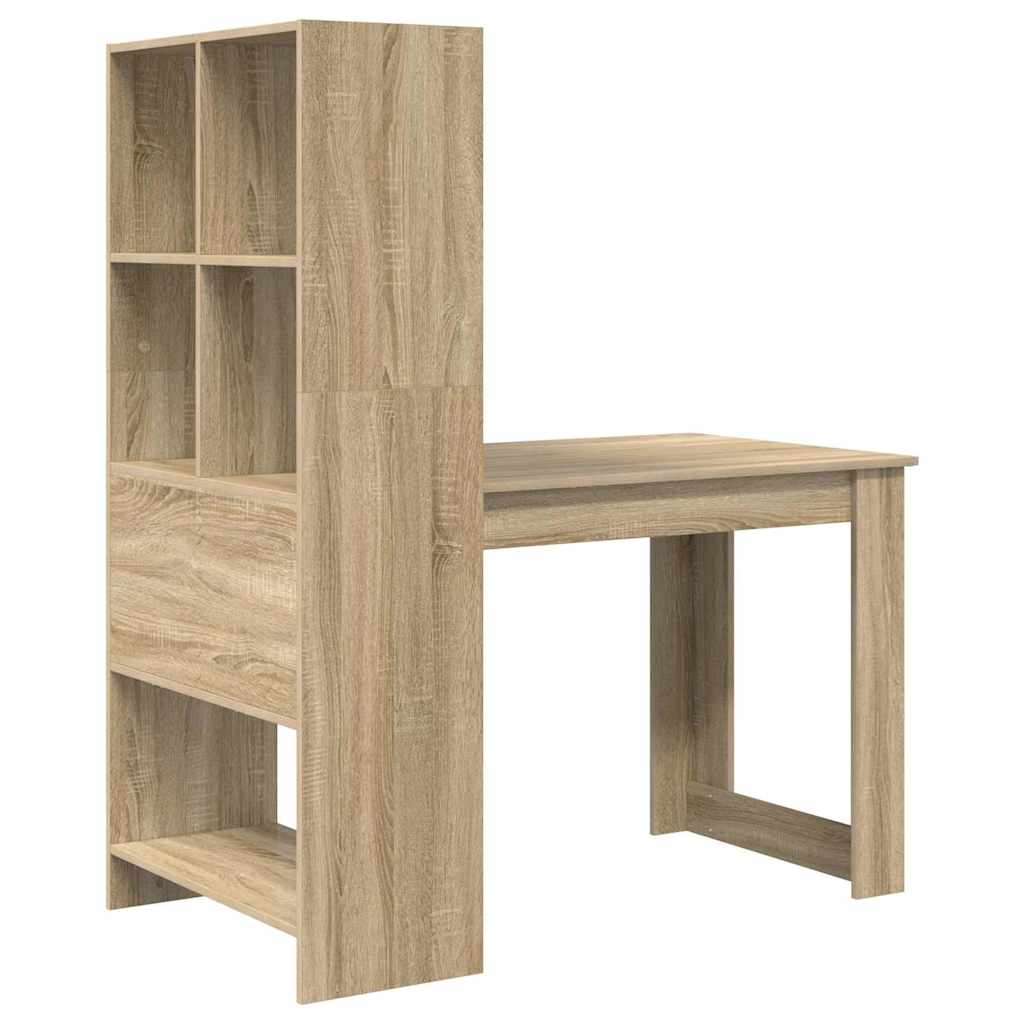 Asztal Sonoma tölgy Szerelt Fa 122 x 67 x 145 cm