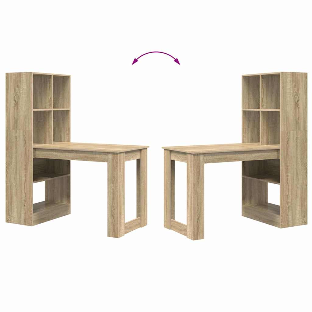 Asztal Sonoma tölgy Szerelt Fa 122 x 67 x 145 cm