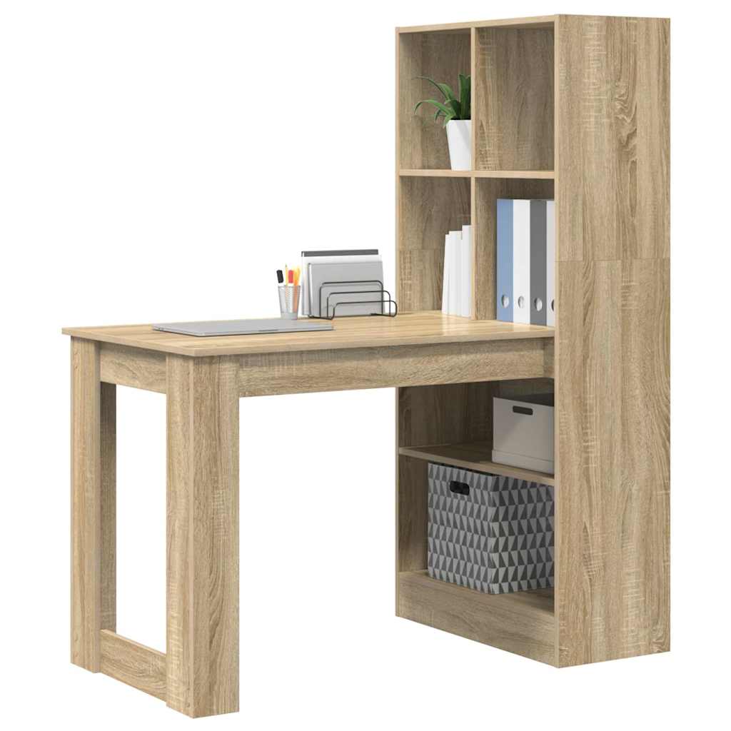 Asztal Sonoma tölgy Szerelt Fa 122 x 67 x 145 cm