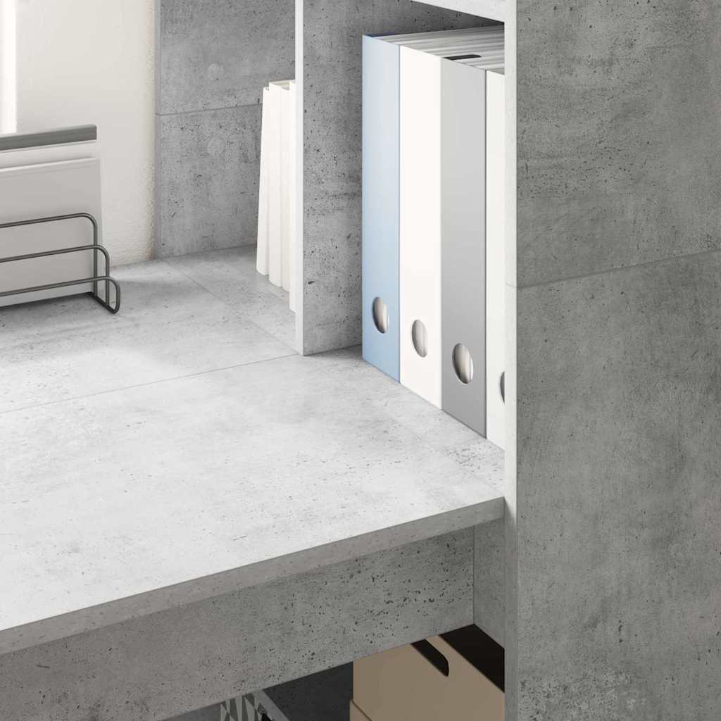 Asztal Beton Szürke Szerelt Fa 122 x 67 x 145 cm