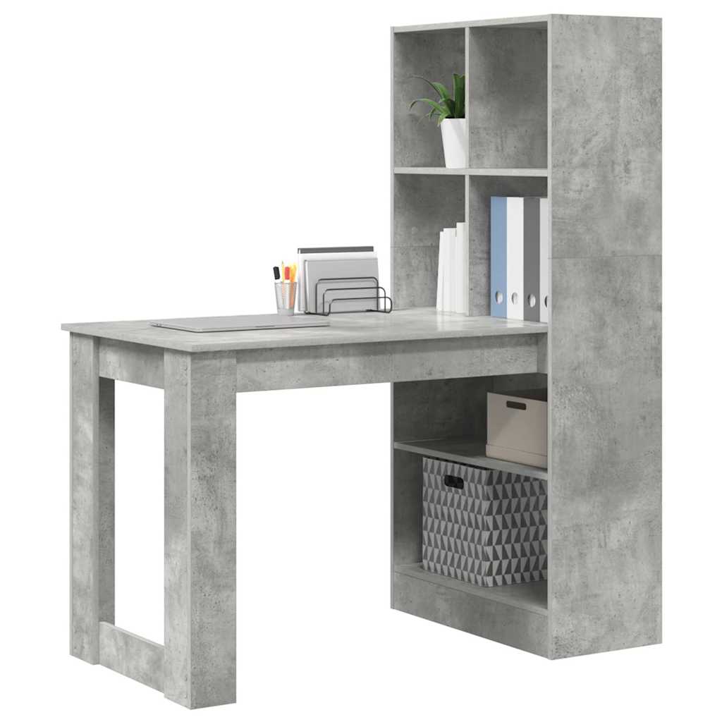 Asztal Beton Szürke Szerelt Fa 122 x 67 x 145 cm