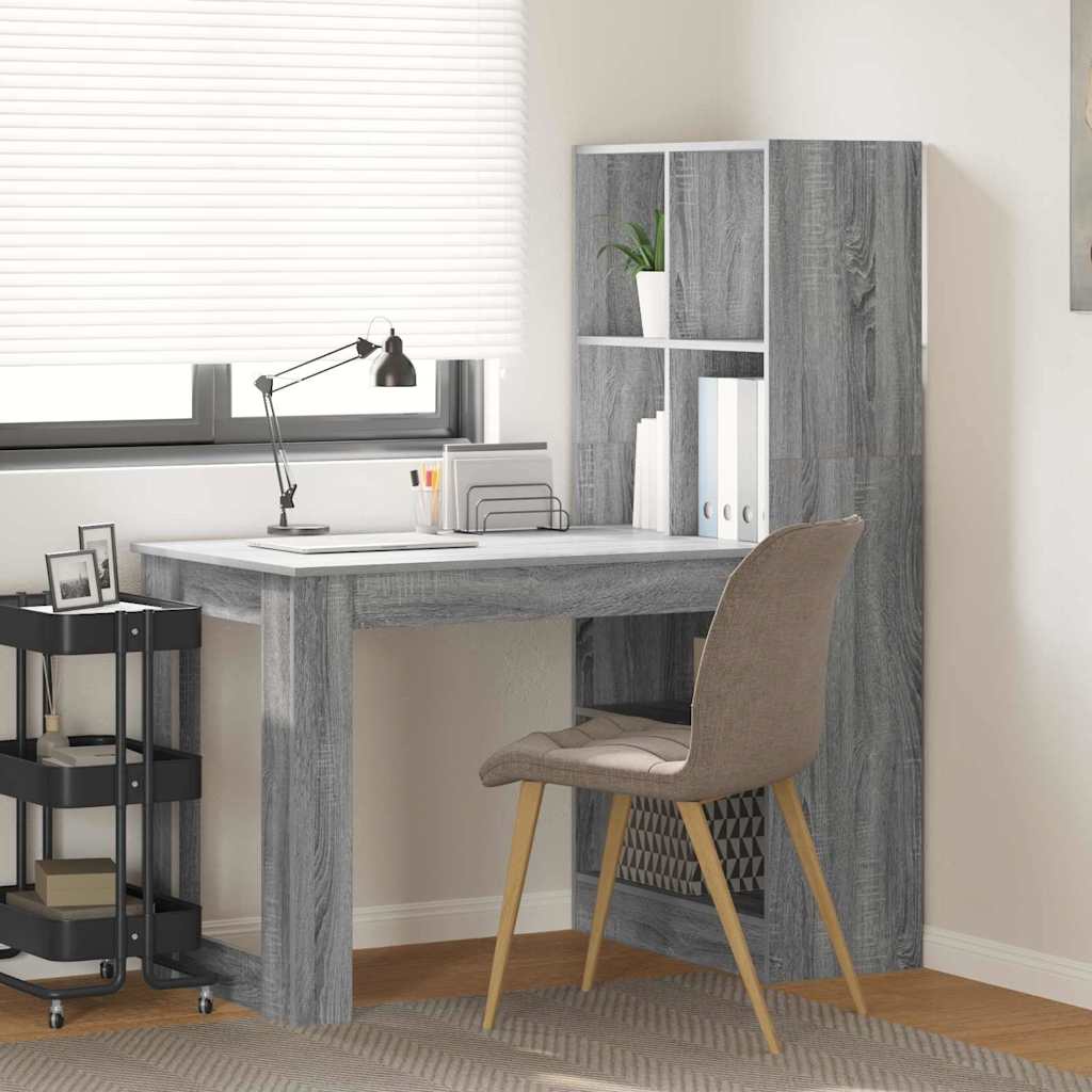 Asztal Szürke Sonoma Szerelt Fa 122 x 67 x 145 cm
