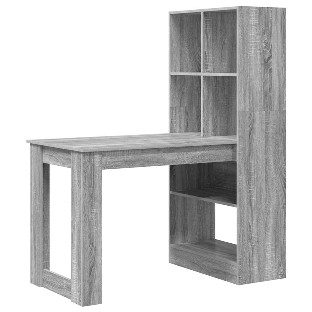 Asztal Szürke Sonoma Szerelt Fa 122 x 67 x 145 cm