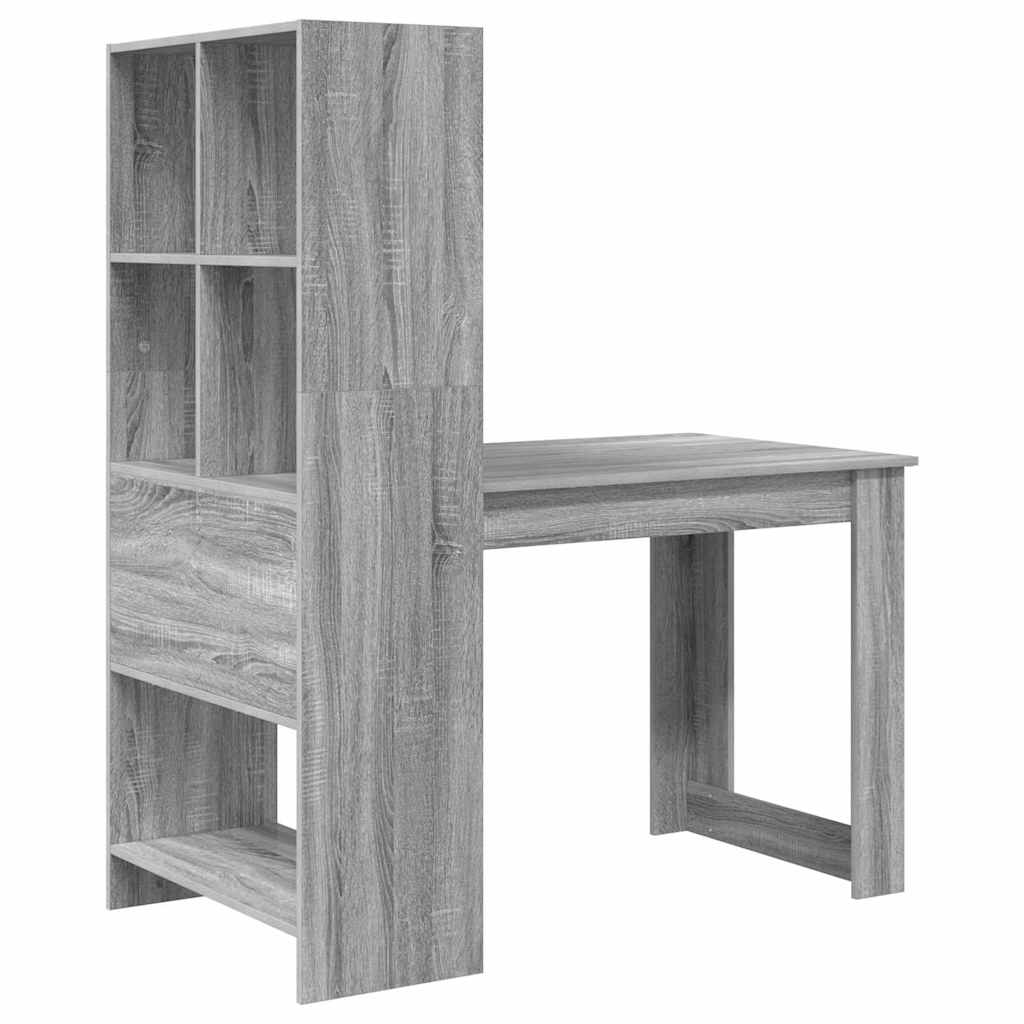 Asztal Szürke Sonoma Szerelt Fa 122 x 67 x 145 cm