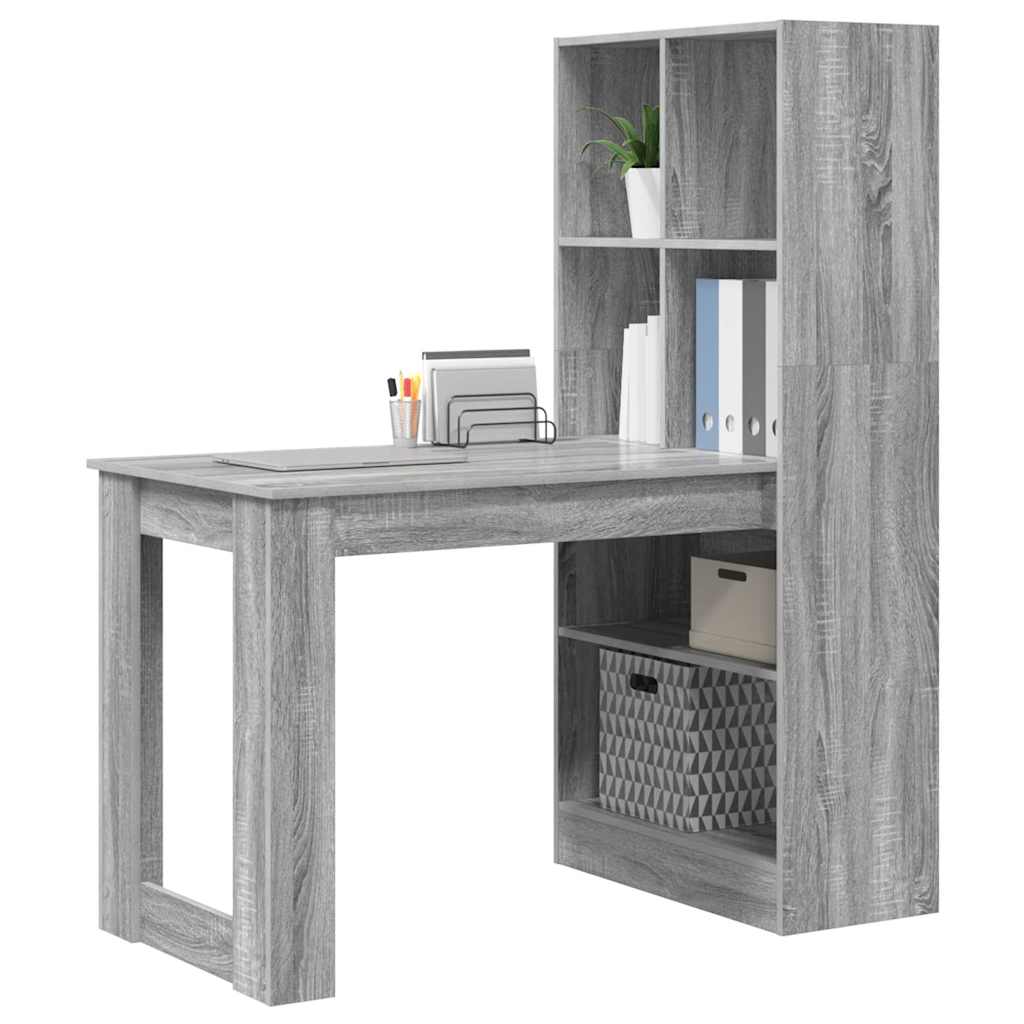 Asztal Szürke Sonoma Szerelt Fa 122 x 67 x 145 cm