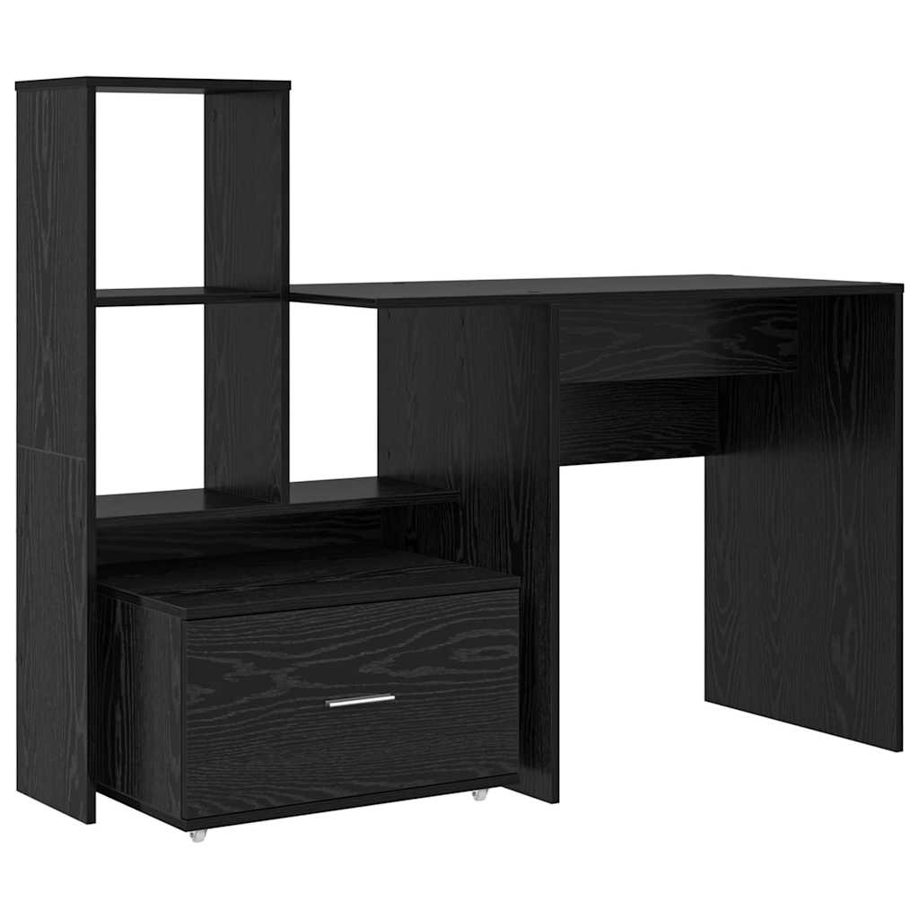 Asztal Fekete tölgy Szerelt Fa 131,5 x 50 x 106,5 cm
