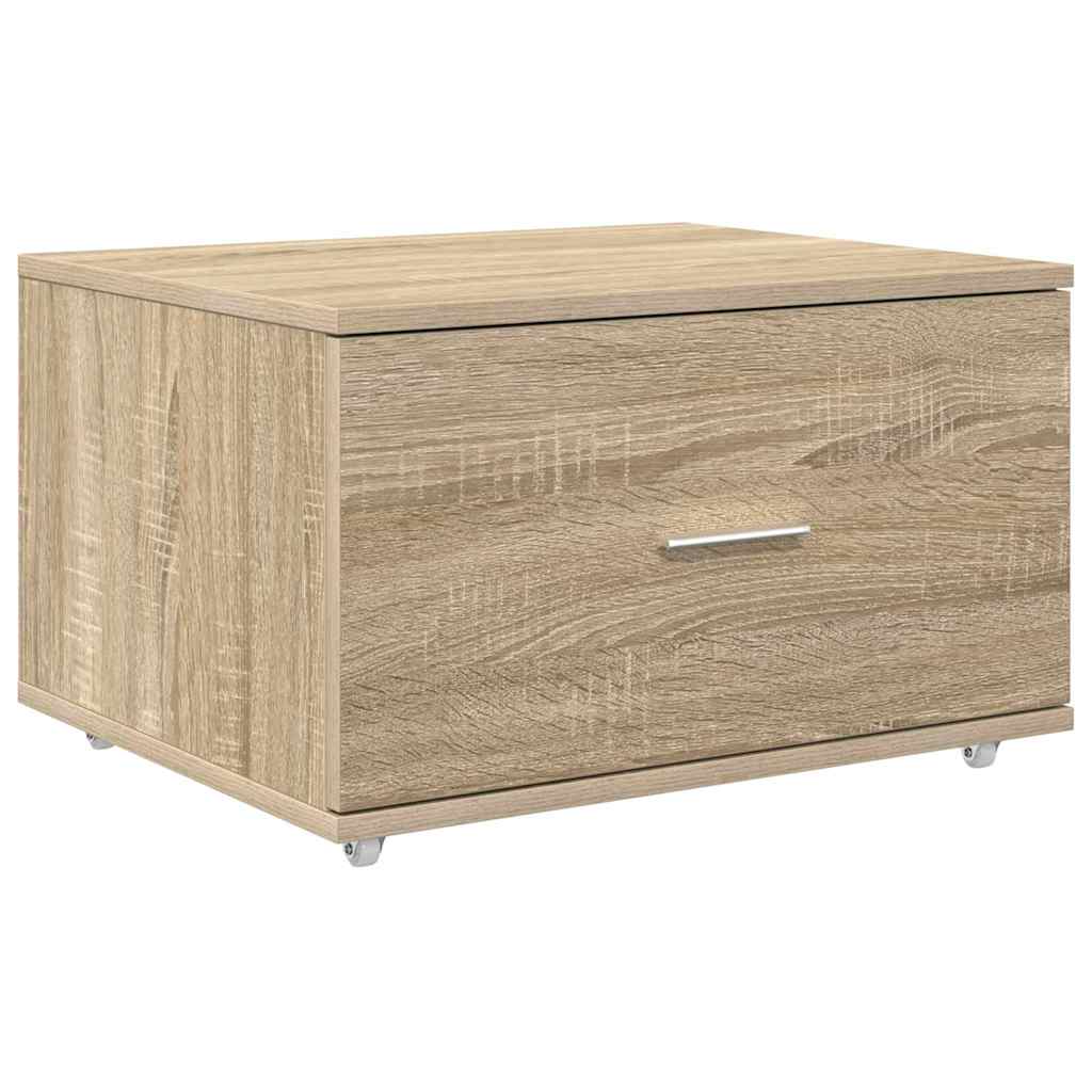 Asztal Sonoma tölgy Szerelt Fa 131,5 x 50 x 106,5 cm