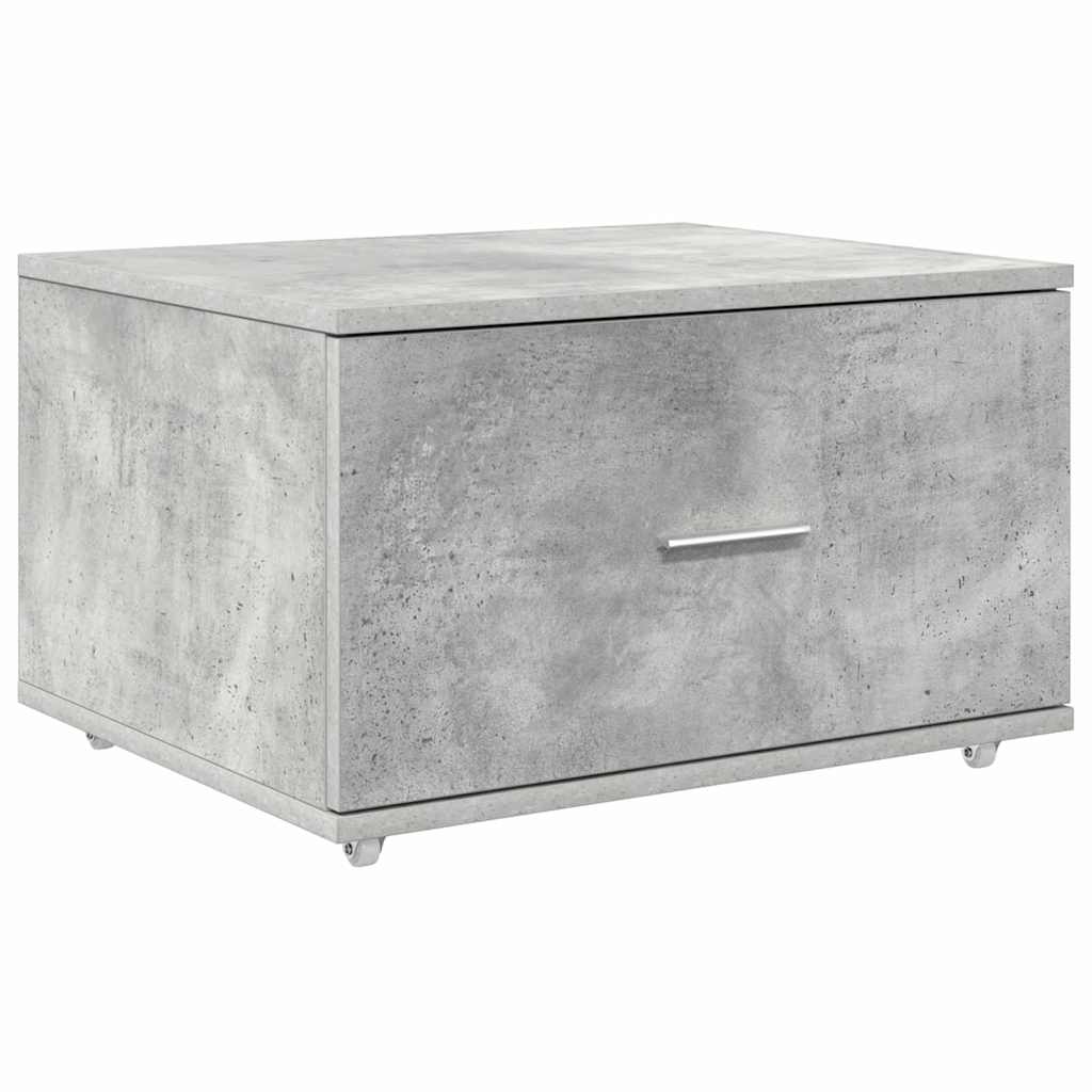 Asztal Beton Szürke Szerelt Fa 131,5 x 50 x 106,5 cm