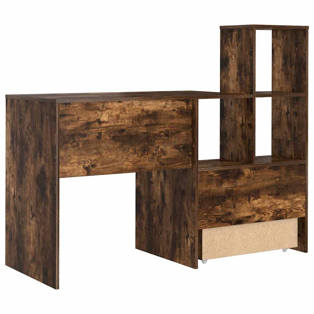 Asztal Füstölt tölgy Szerelt Fa 131,5 x 50 x 106,5 cm