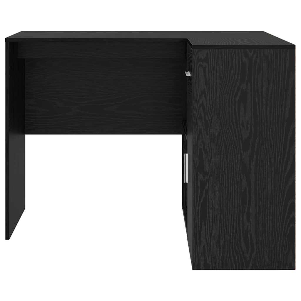 Sarokíróasztal fiókkal Fekete tölgy 102 x 88 x 75 cm