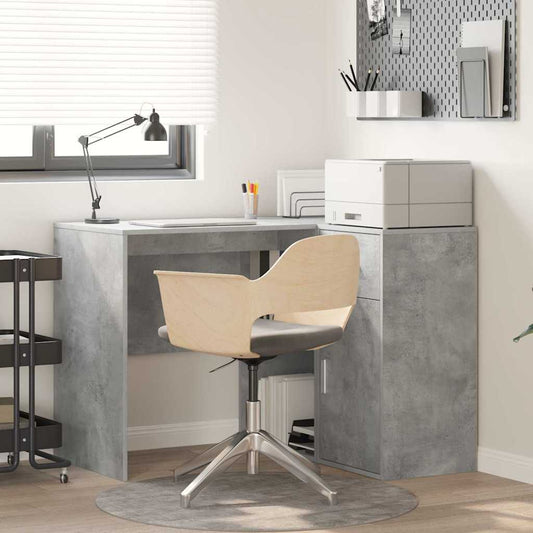 Sarokíróasztal fiókkal Beton Szürke 102 x 88 x 75 cm