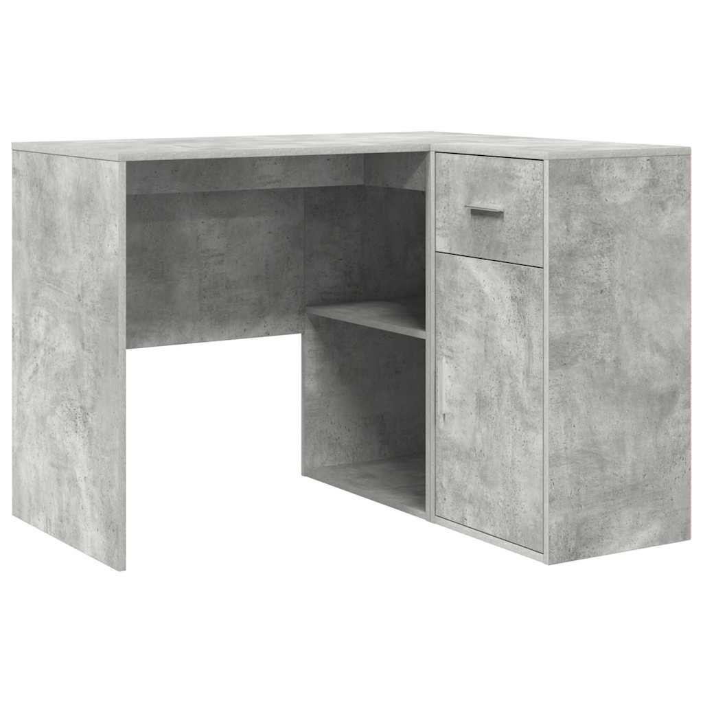 Sarokíróasztal fiókkal Beton Szürke 102 x 88 x 75 cm