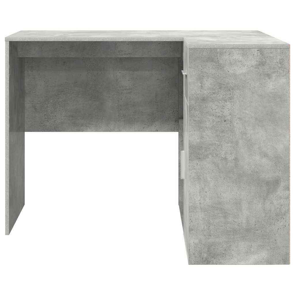 Sarokíróasztal fiókkal Beton Szürke 102 x 88 x 75 cm