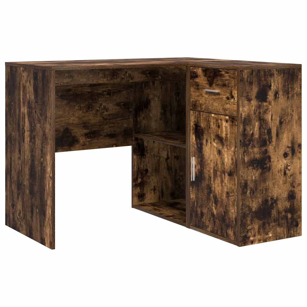 Sarokíróasztal fiókkal Füstölt tölgy 102 x 88 x 75 cm