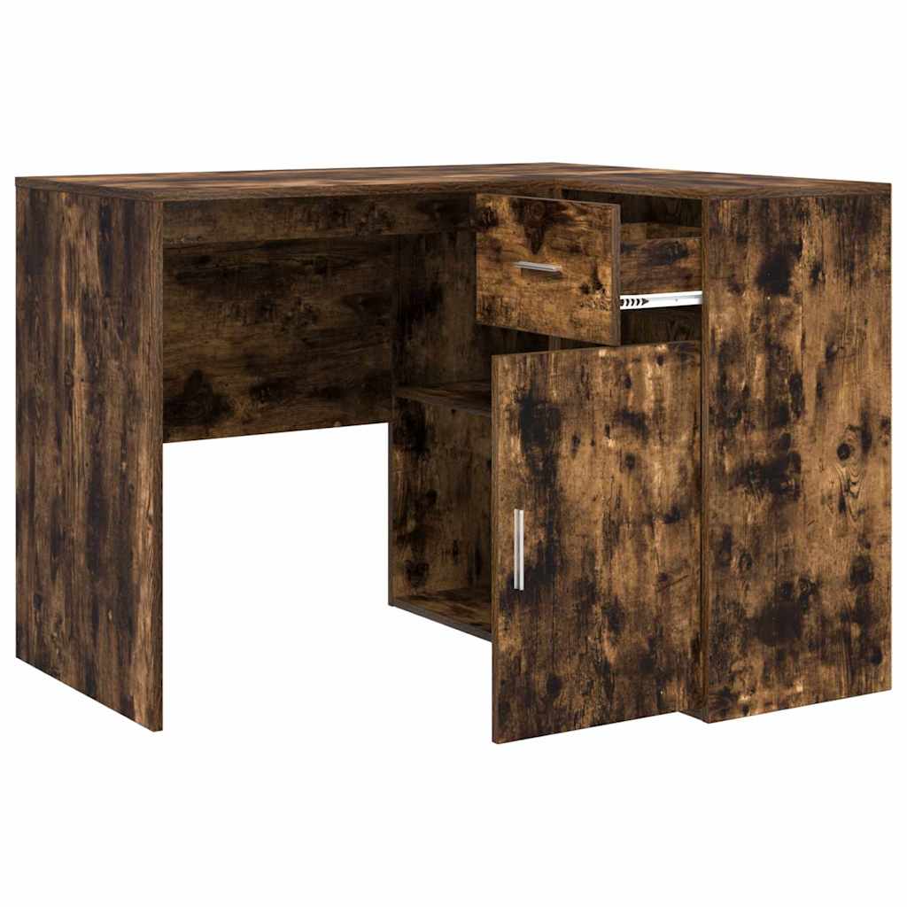 Sarokíróasztal fiókkal Füstölt tölgy 102 x 88 x 75 cm