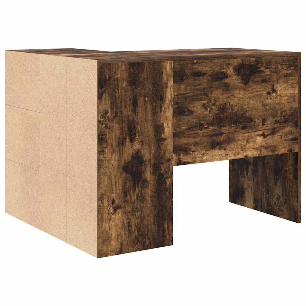 Sarokíróasztal fiókkal Füstölt tölgy 102 x 88 x 75 cm