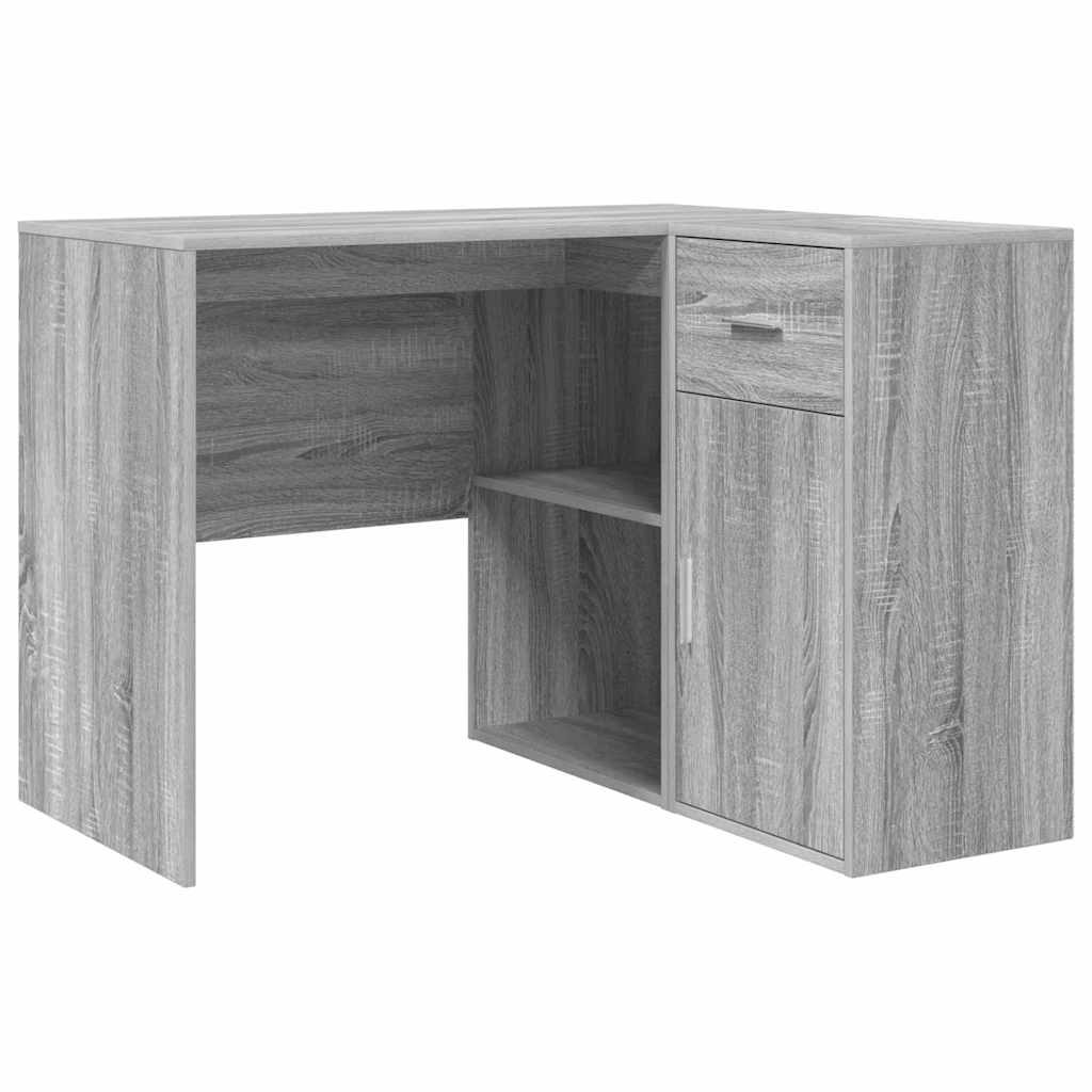 Sarokíróasztal fiókkal Szürke Sonoma 102 x 88 x 75 cm