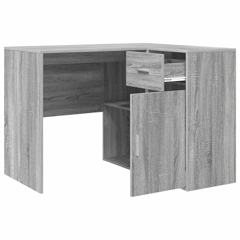 Sarokíróasztal fiókkal Szürke Sonoma 102 x 88 x 75 cm