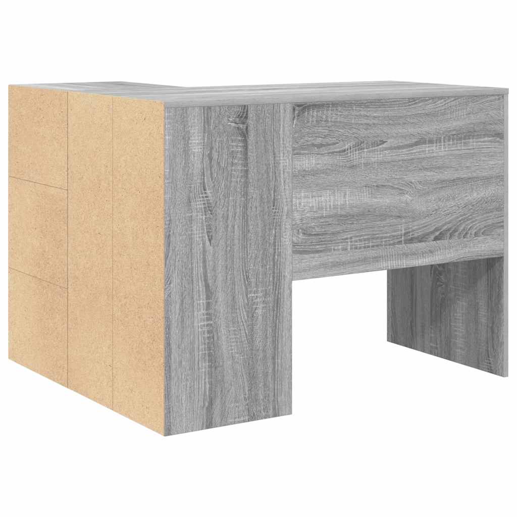 Sarokíróasztal fiókkal Szürke Sonoma 102 x 88 x 75 cm