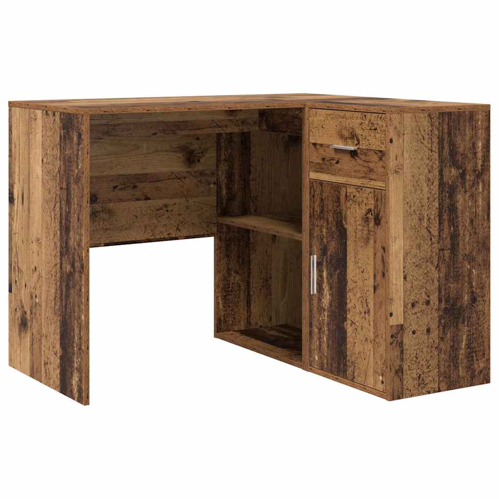 Sarokíróasztal fiókkal Öreg fa 102 x 88 x 75 cm
