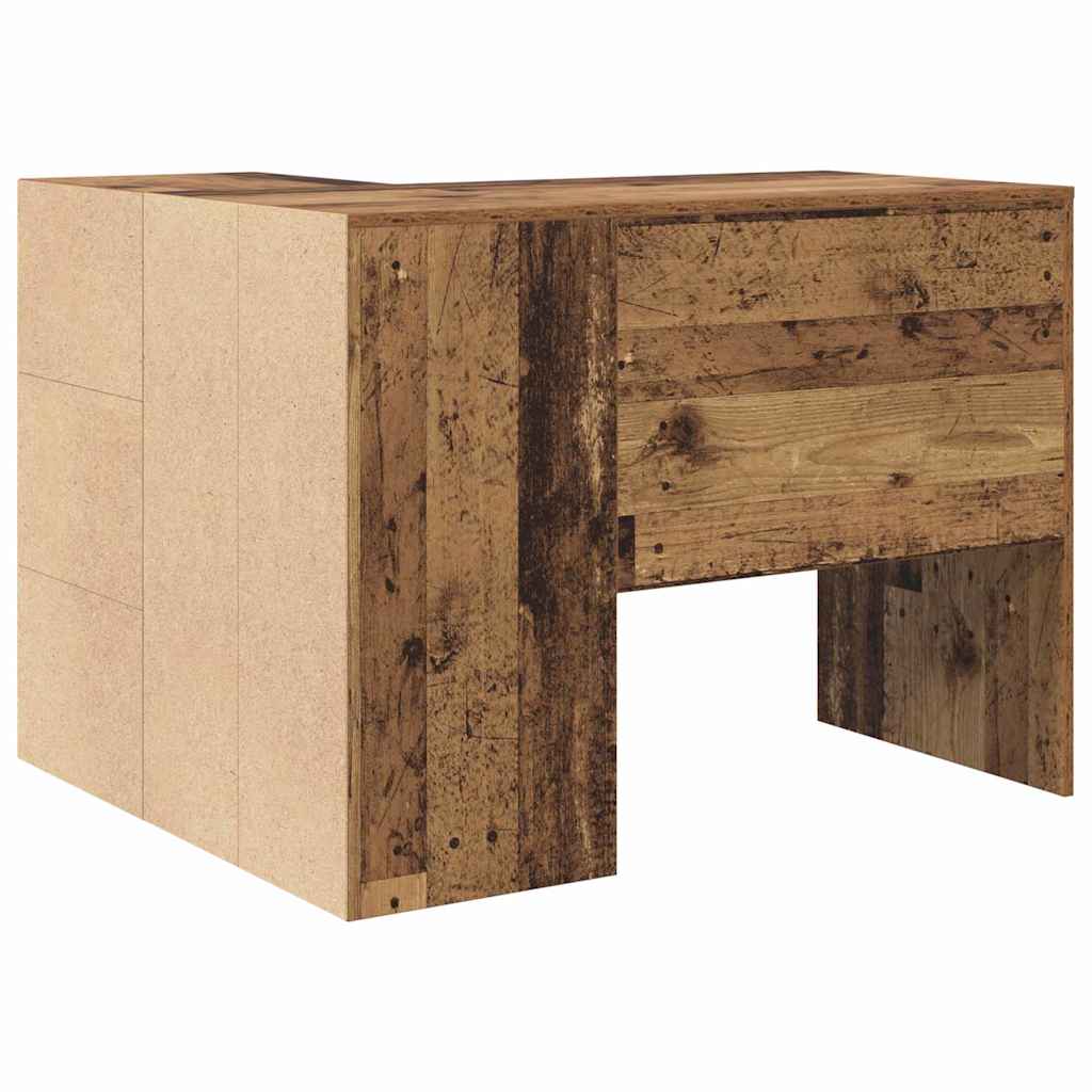 Sarokíróasztal fiókkal Öreg fa 102 x 88 x 75 cm