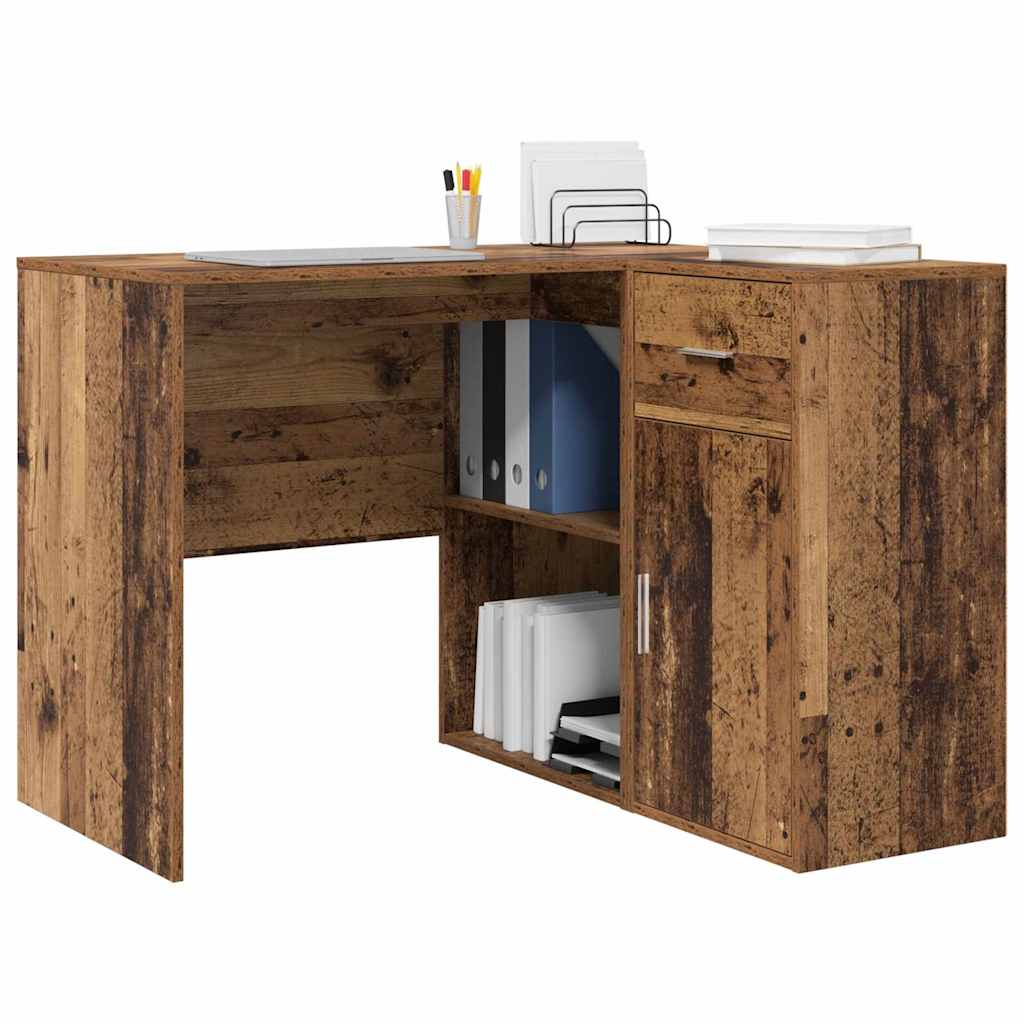 Sarokíróasztal fiókkal Öreg fa 102 x 88 x 75 cm