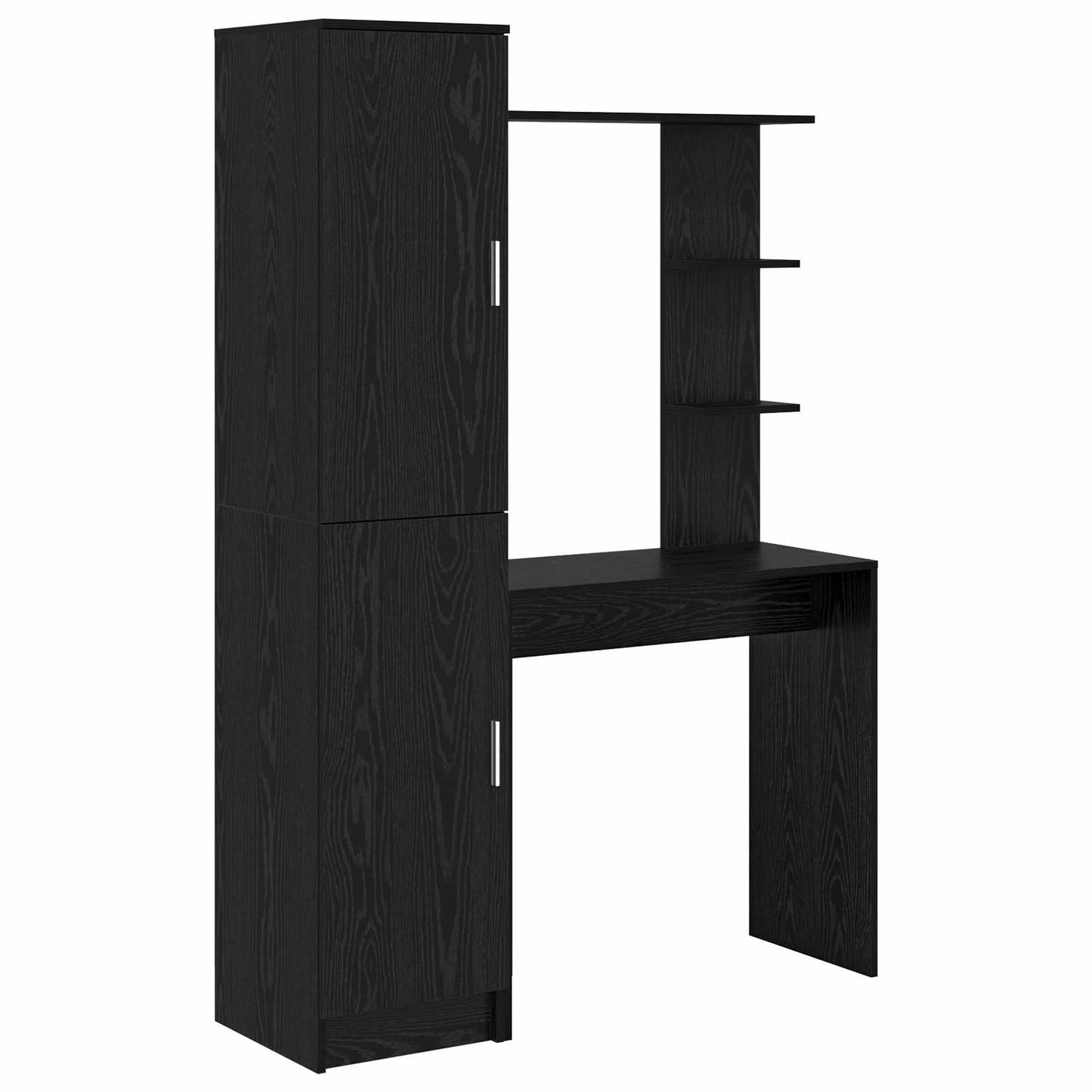 Asztal 2 pcs Fekete tölgy