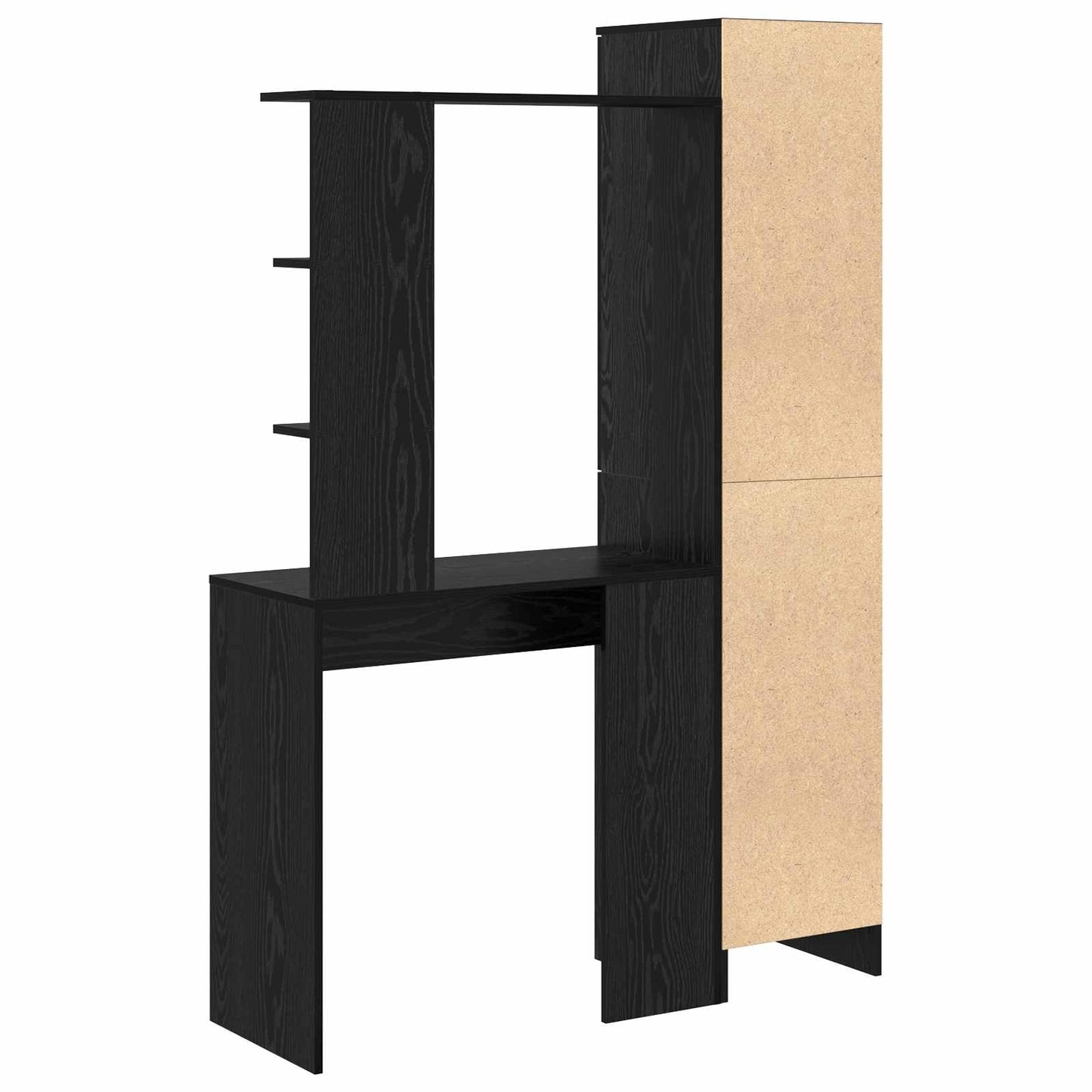 Asztal 2 pcs Fekete tölgy
