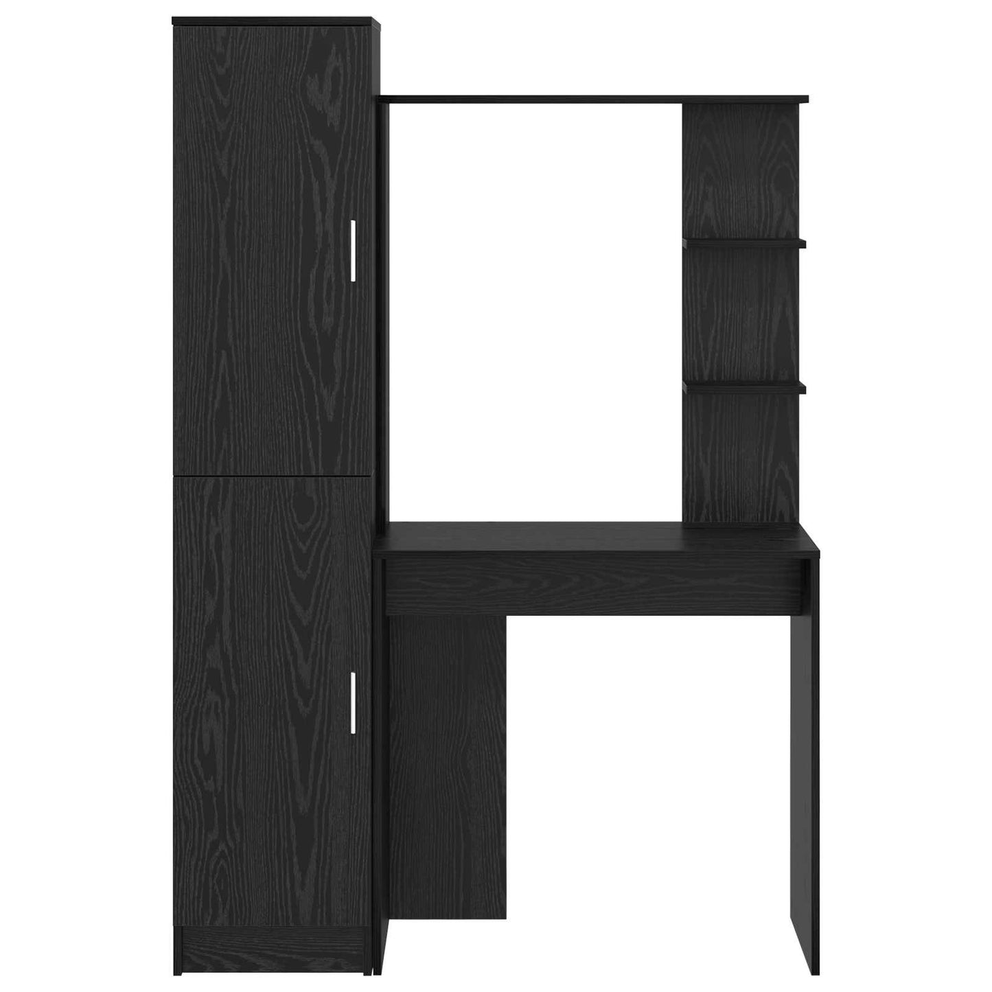 Asztal 2 pcs Fekete tölgy