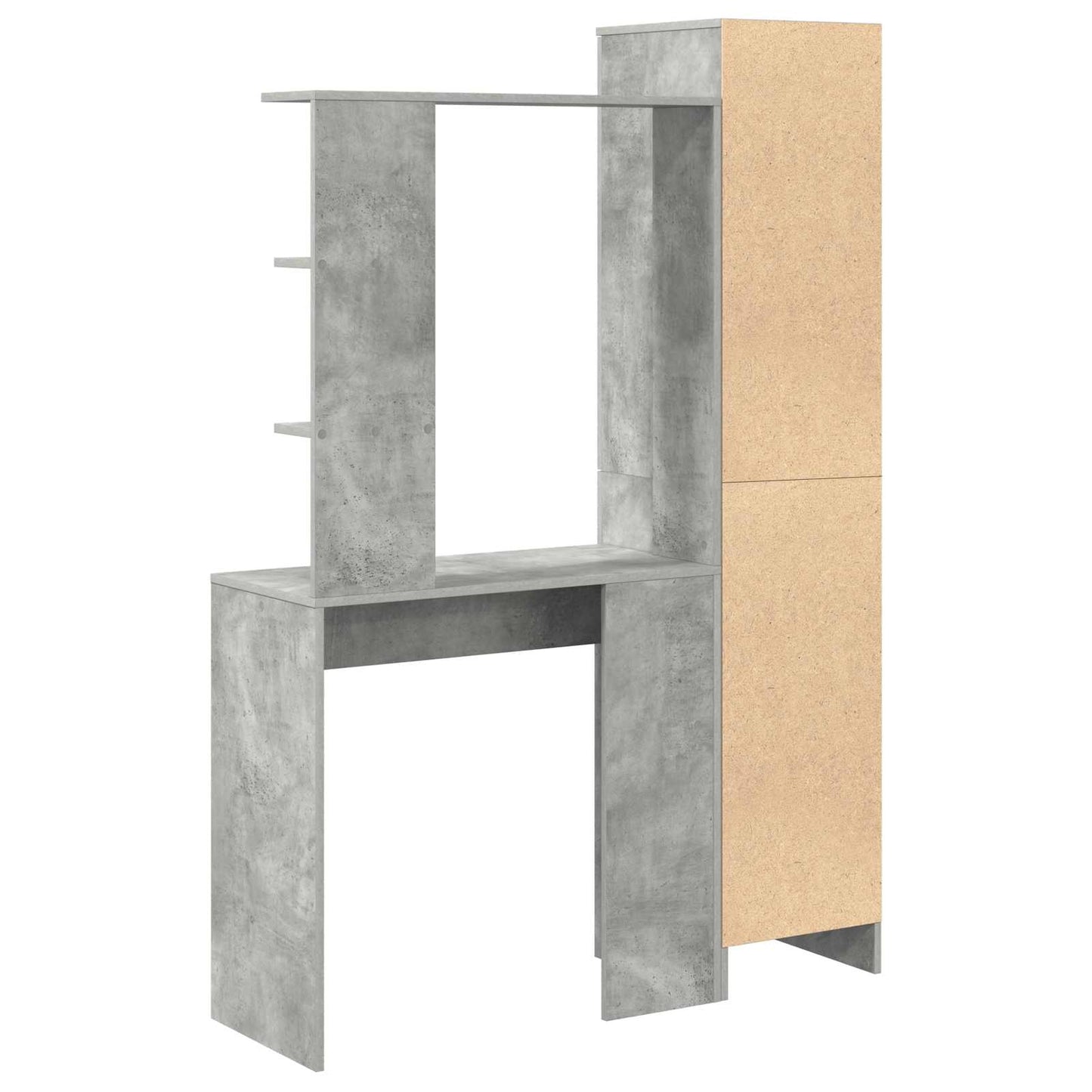 Asztal 2 pcs Beton Szürke