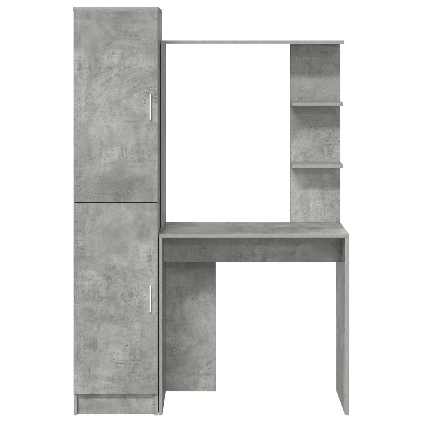 Asztal 2 pcs Beton Szürke
