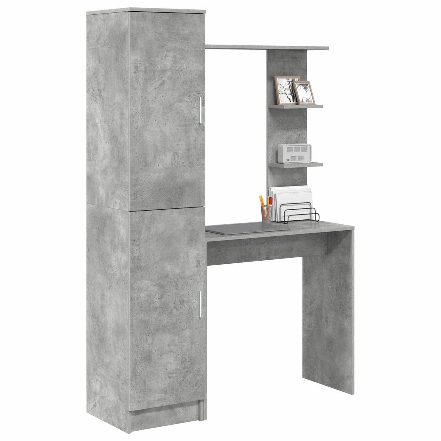 Asztal 2 pcs Beton Szürke