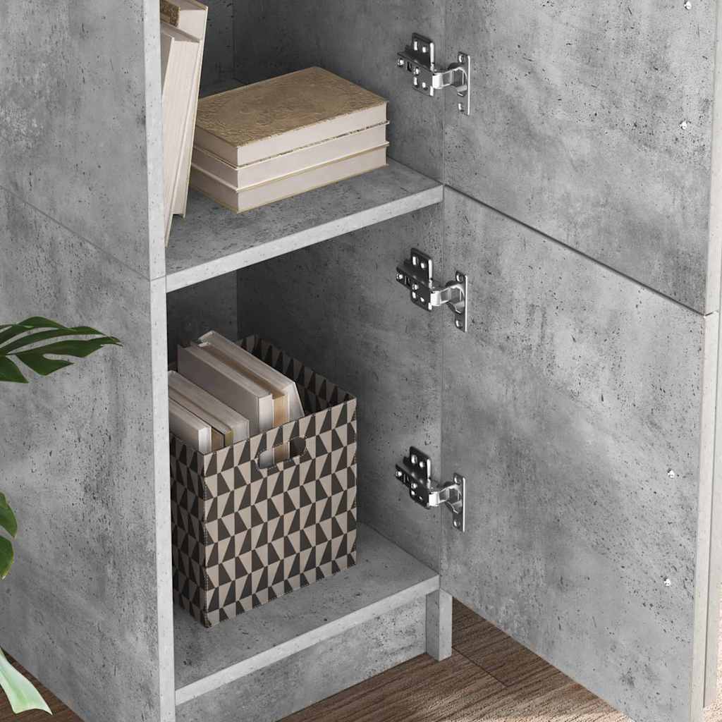 Asztal 2 pcs Beton Szürke