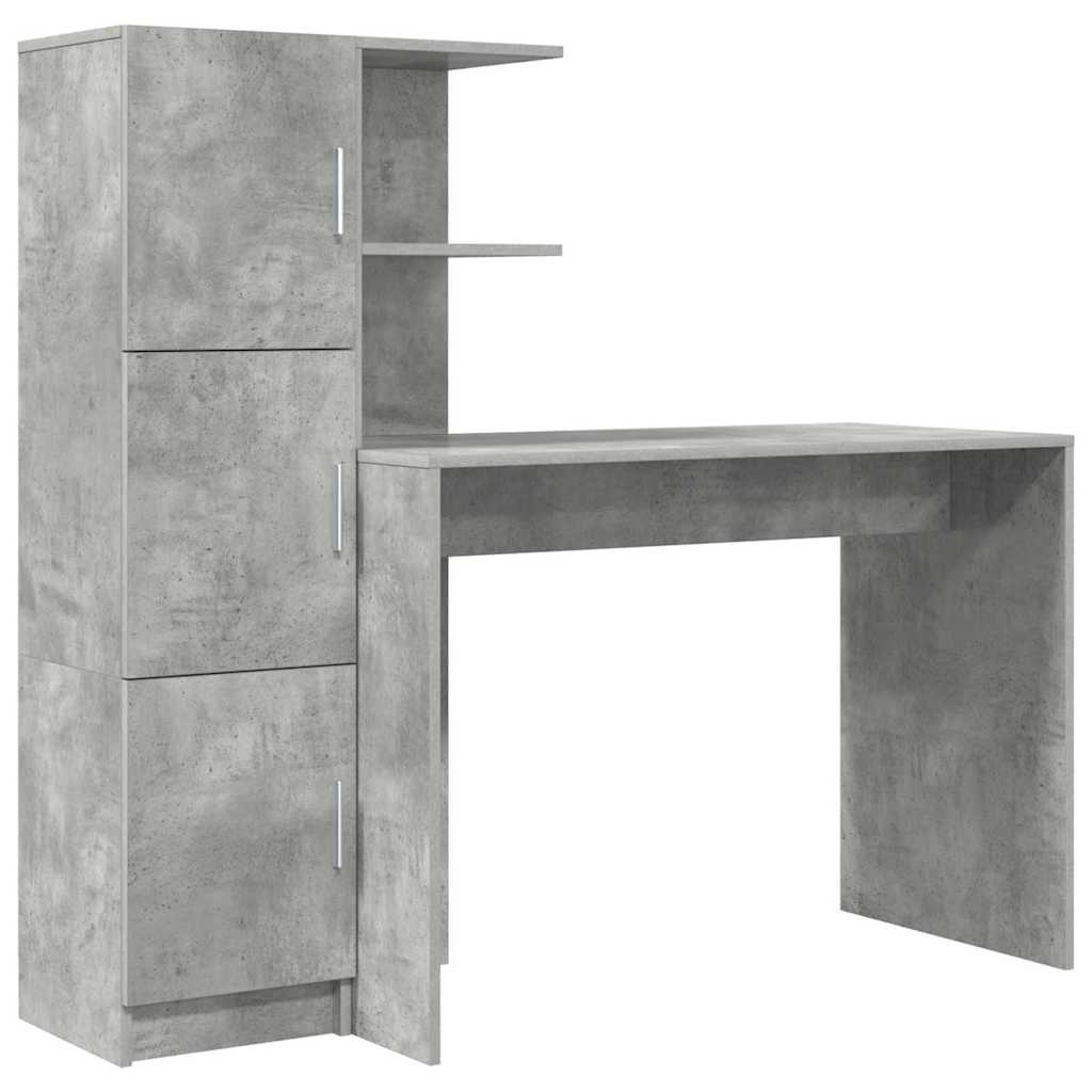 Asztal 2 pcs Beton Szürke