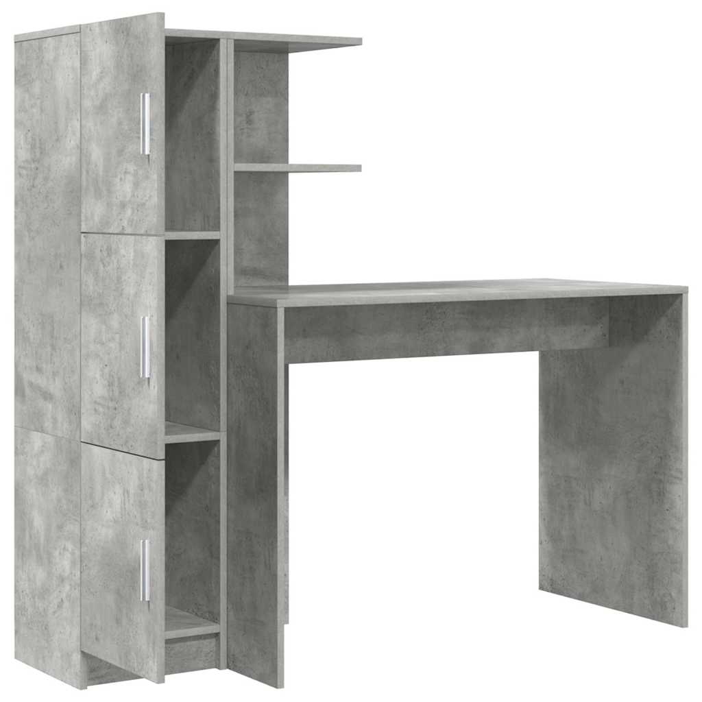 Asztal 2 pcs Beton Szürke