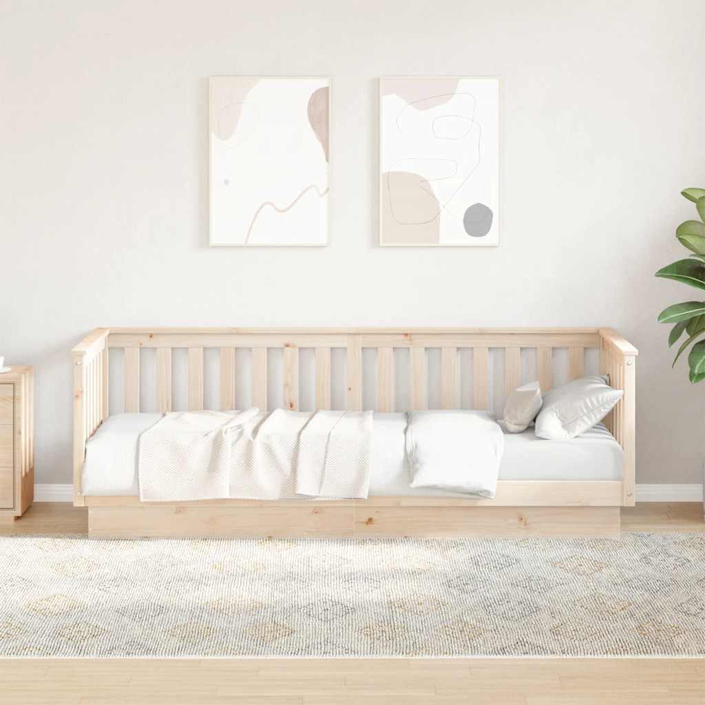 tömör fenyőfa heverő matrac nélkül 90 x 200 cm