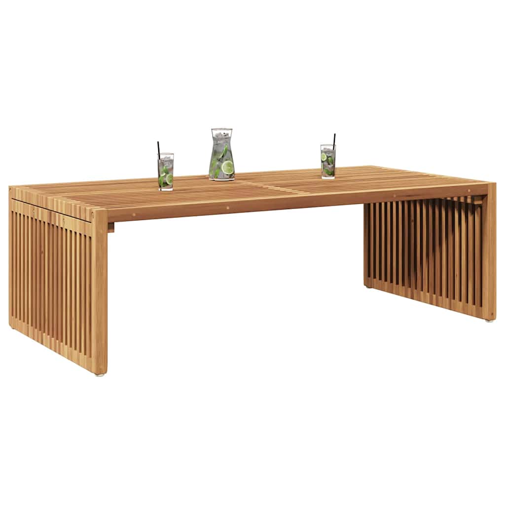 Kerti Oldal Asztal Barna 110 x 55 x 35,5 cm Tömör Teakfa