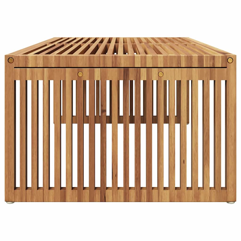 Kerti Oldal Asztal Barna 110 x 55 x 35,5 cm Tömör Teakfa