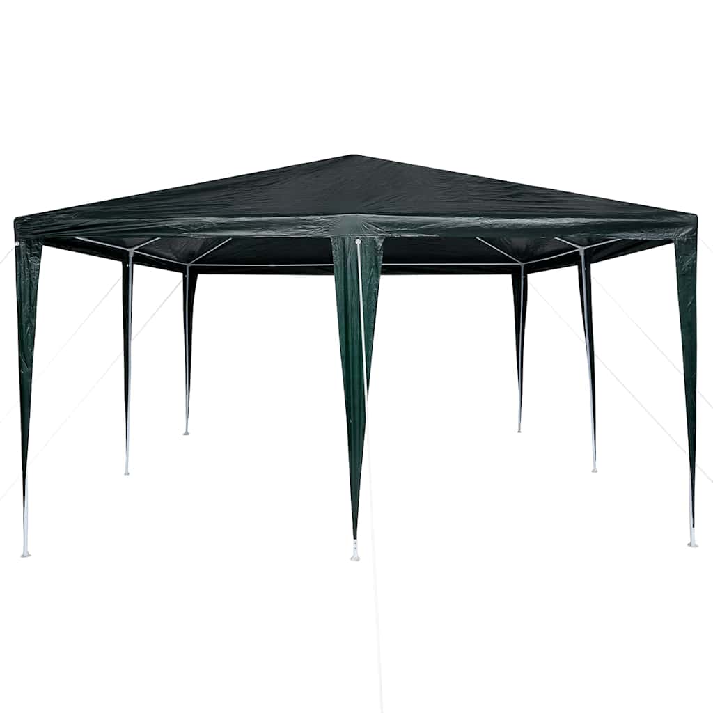 Partysátor Zöld 400 x 400 x 266 cm Poliészter és Acél