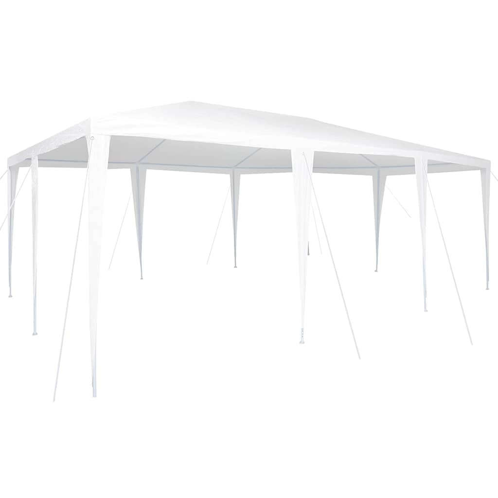 Partysátor Fehér 600 x 400 x 266 cm Poliészter és Acél
