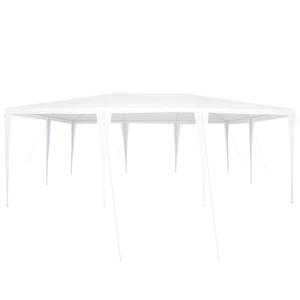 Partysátor Fehér 600 x 400 x 266 cm Poliészter és Acél
