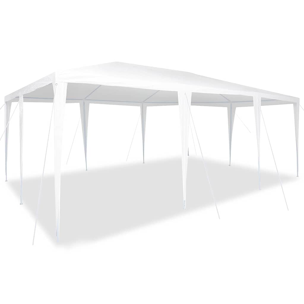 Partysátor Fehér 600 x 400 x 266 cm Poliészter és Acél
