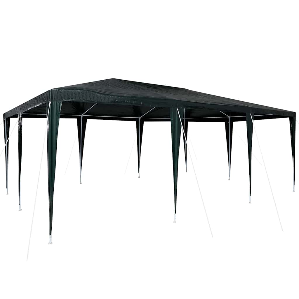 Partysátor Zöld 600 x 400 x 266 cm Poliészter és Acél